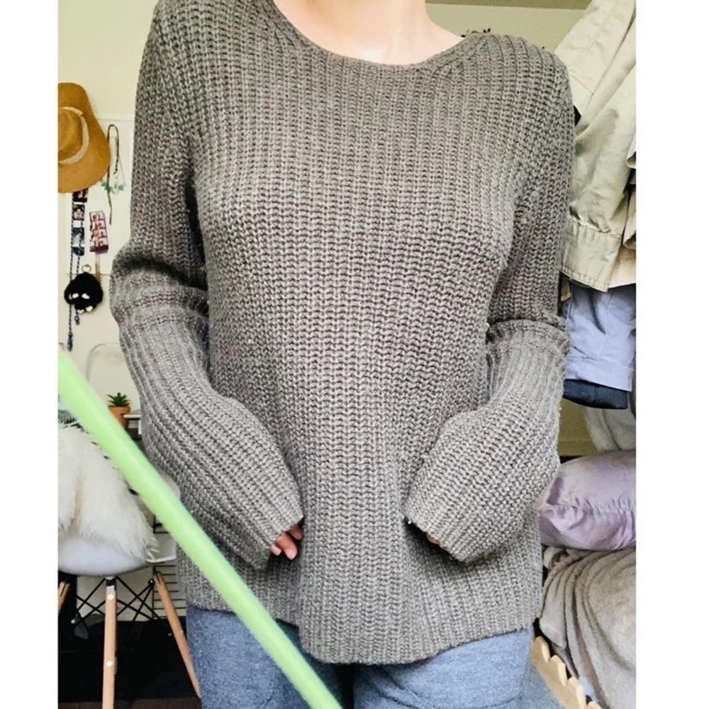 Chunky knitted sweater
